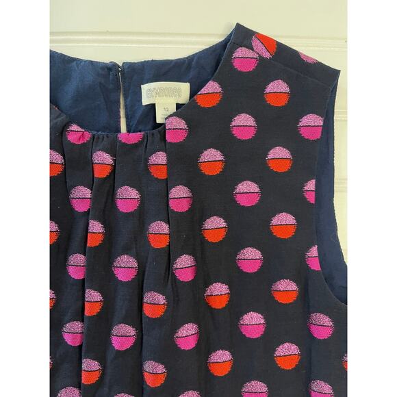 NWOT Gymboree Girls Metallic Dot Dress Flutter Waist Sleeveless - Size Girl's 12 - Picture 2 of 6